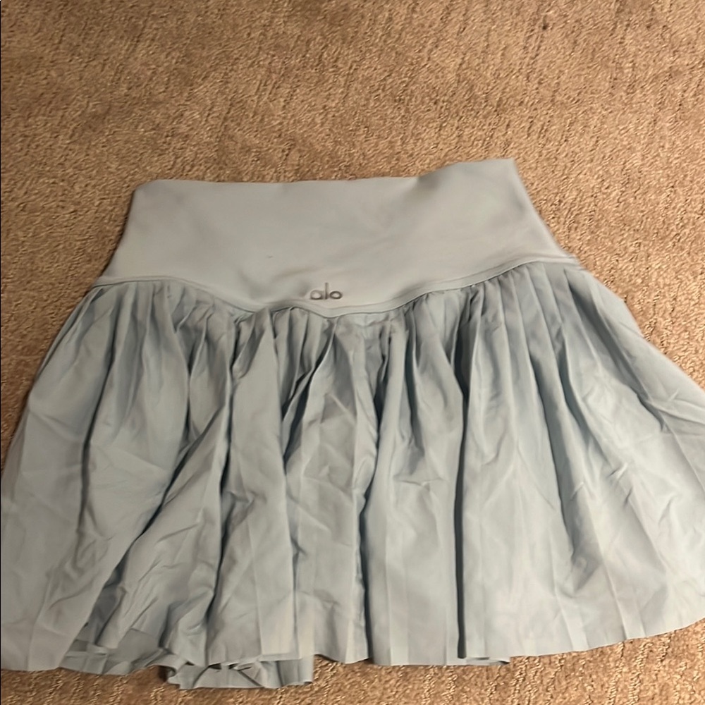 ALO Yoga light blue Grand Slam Tennis Skirt